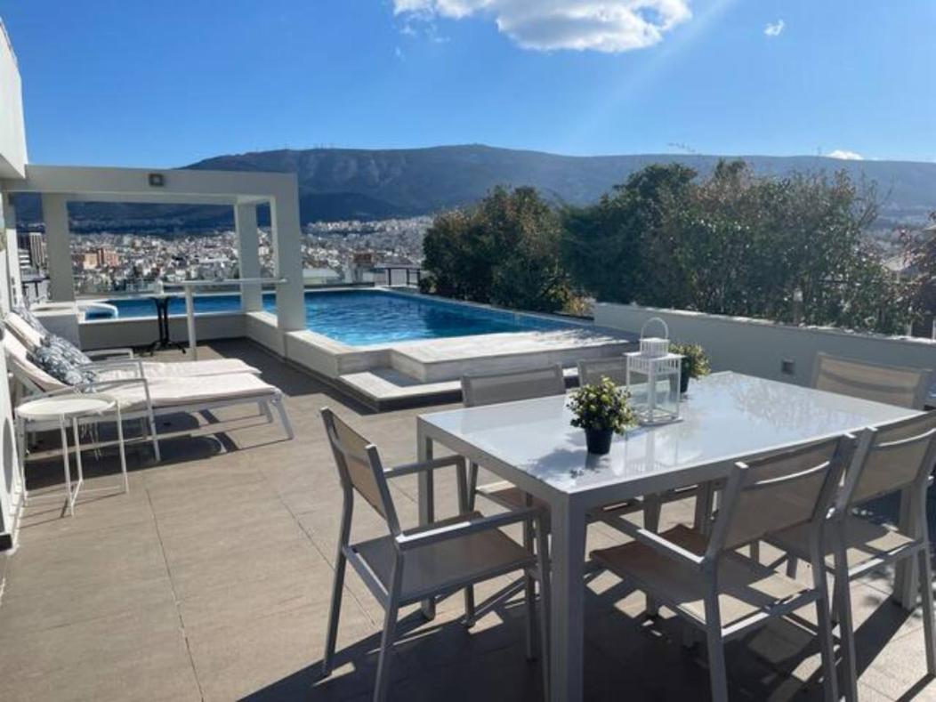 Athens Lycabettus Hill Penthouse, Private Roof Garden & Pool Apartment Exterior foto
